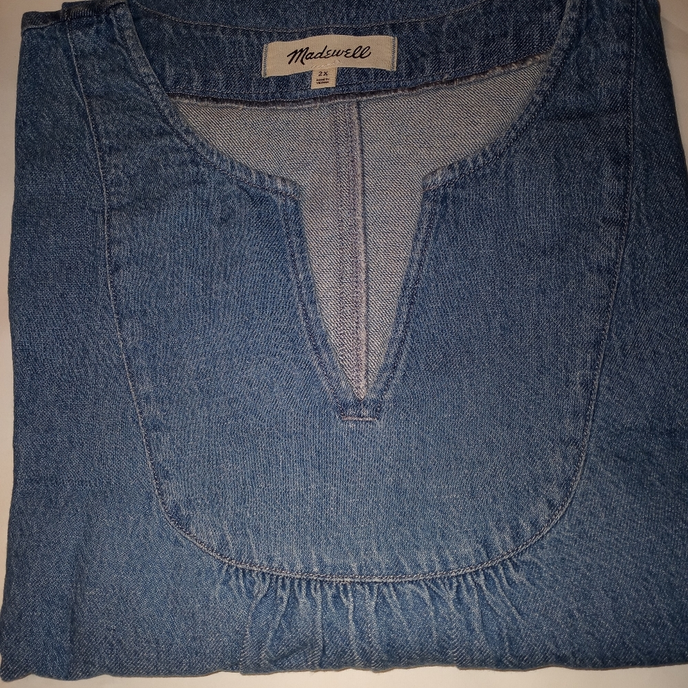 MADEWELL Dress Swing Denim  2X - Picture 8 of 11